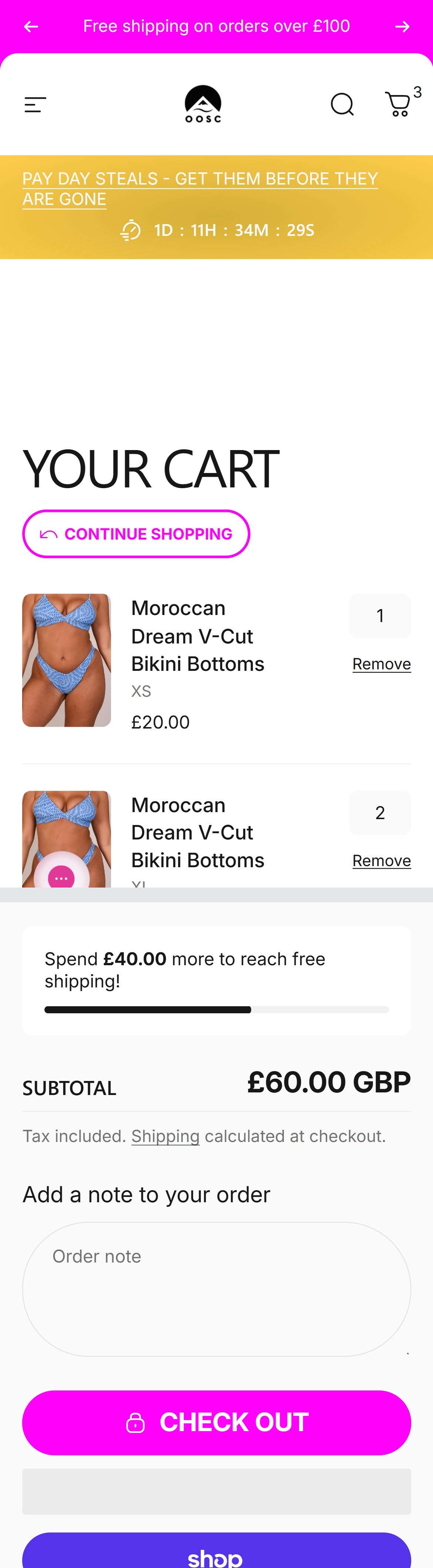 OOSC Clothing — Mobile
