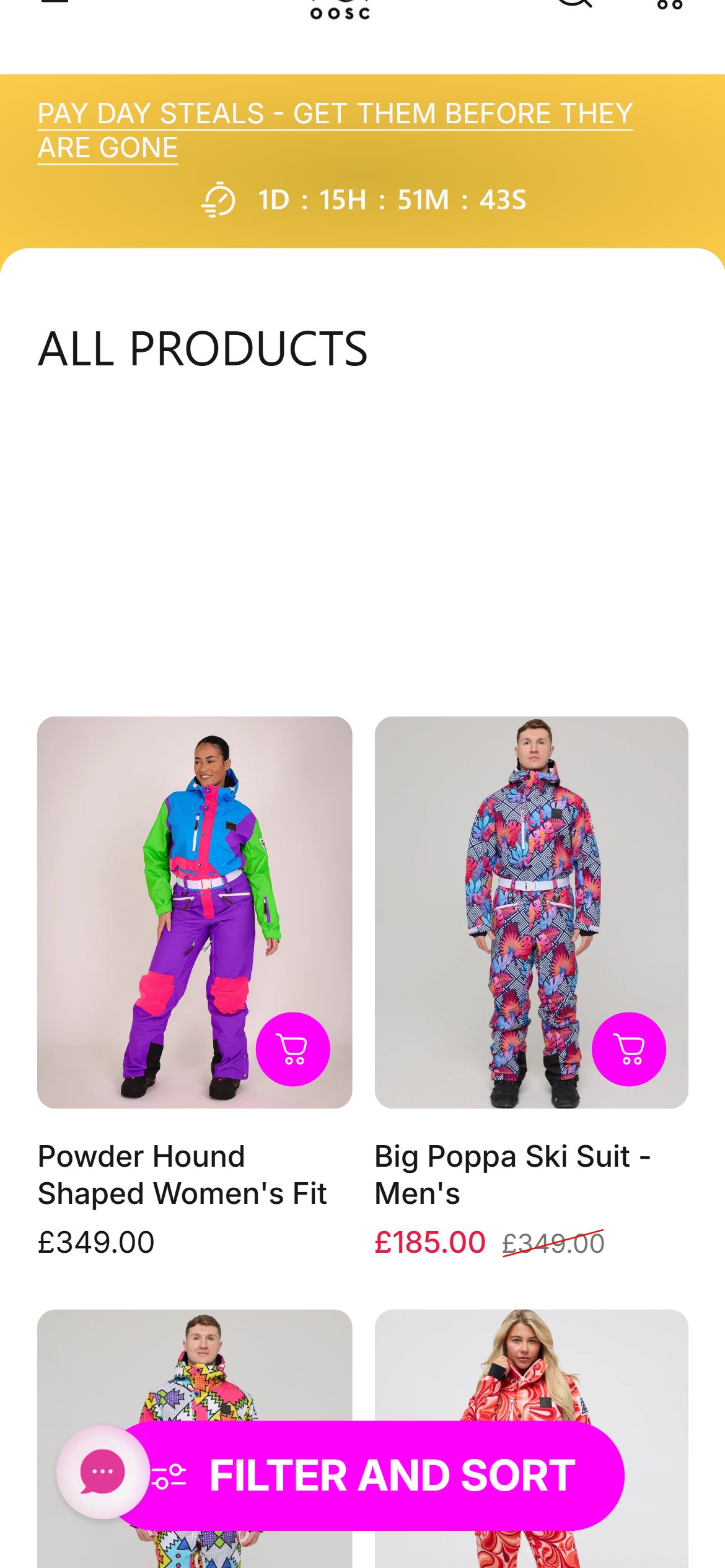 OOSC Clothing — Mobile